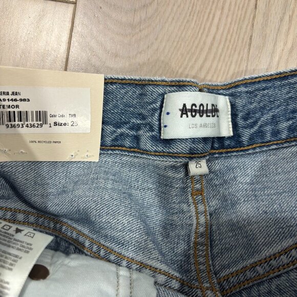NWT Agolde Aritzia Valeria Jean Temor Wash Baggy Wide Leg Size 25 - Picture 7 of 7